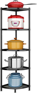 5-Tier Metal Corner Storage Rack