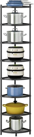 8-Tier Metal Kitchen Corner Rack