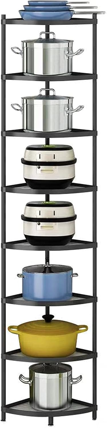 8-Tier Metal Kitchen Corner Rack