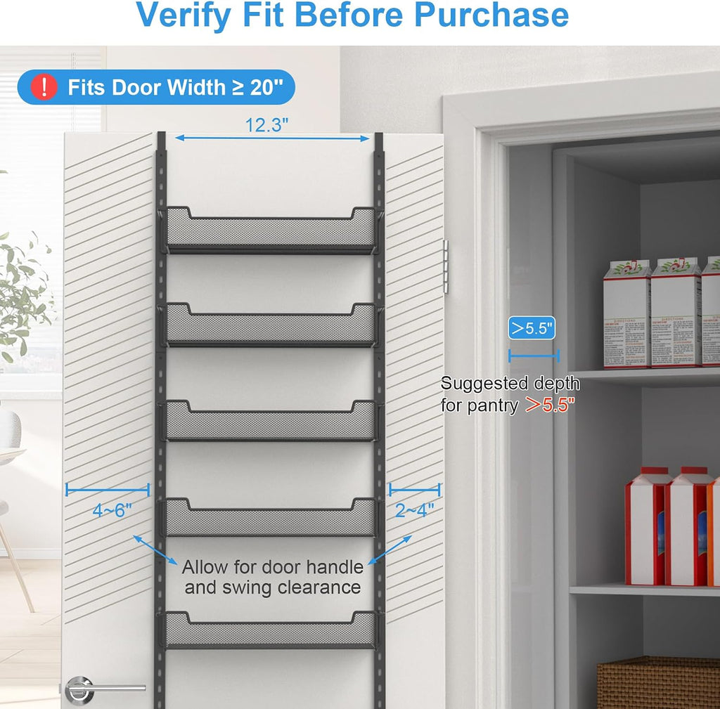 8-Tier Over Door Spice Storage Rack
