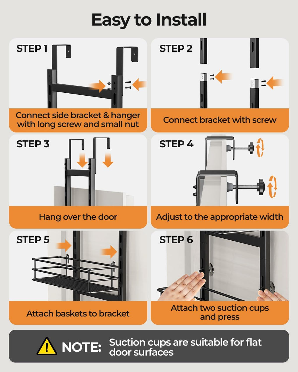 5-Tier Over Door Storage Organizer
