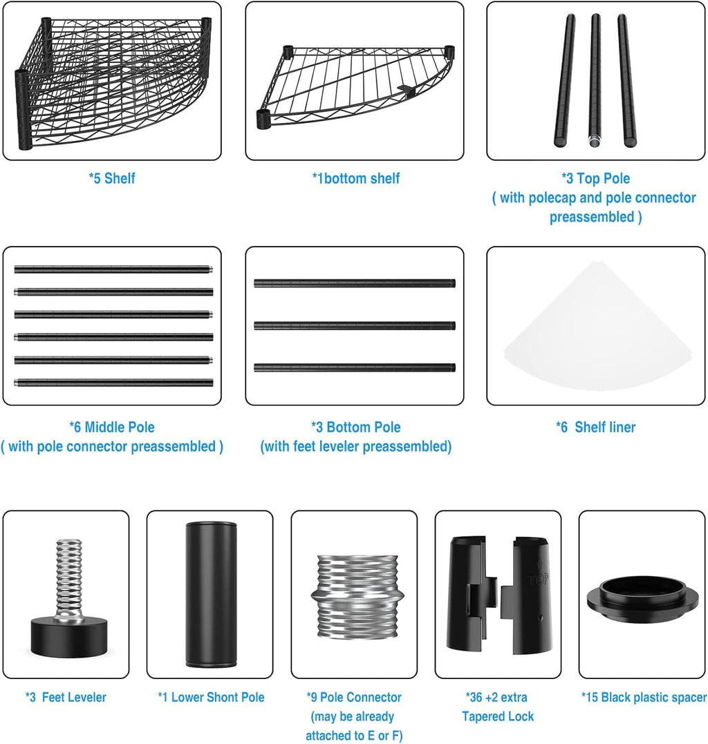 Adjustable Heavy Duty Wire Shelving Unit