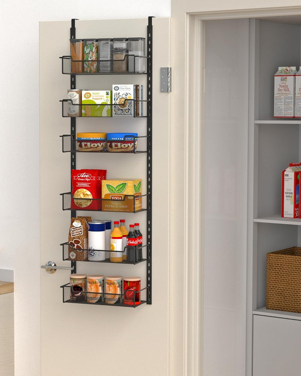 6-Tier Over Door Spice Storage Rack