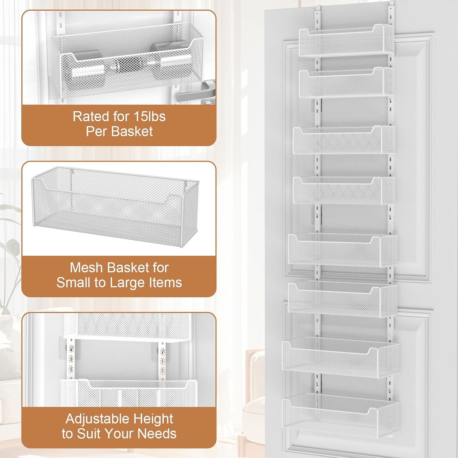 8-Tier Over Door Storage Organizer
