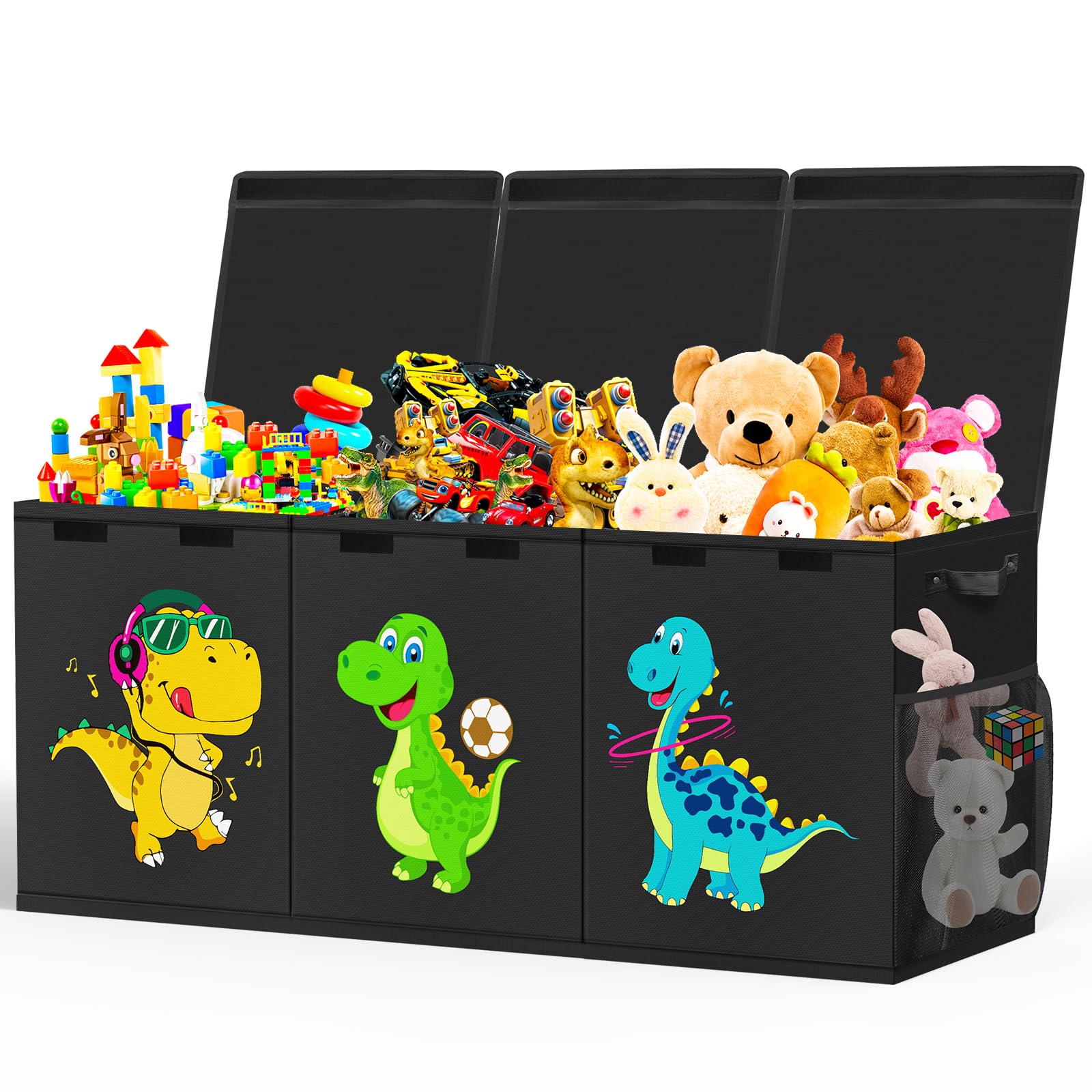 Collapsible Toy Chest with Dividers & Lid