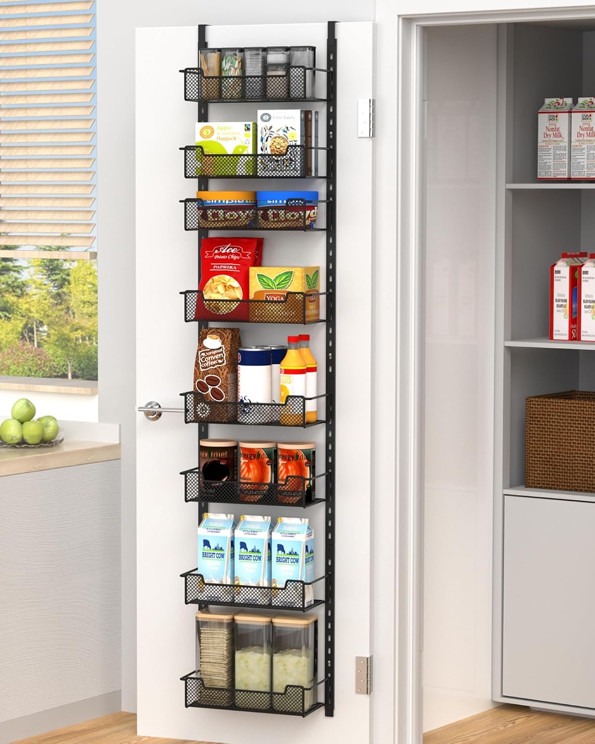 8-Tier Over Door Spice Storage Rack