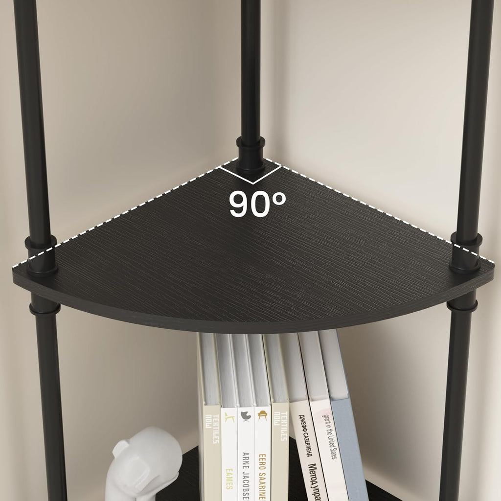 4-Tier Corner Storage Bookshelf