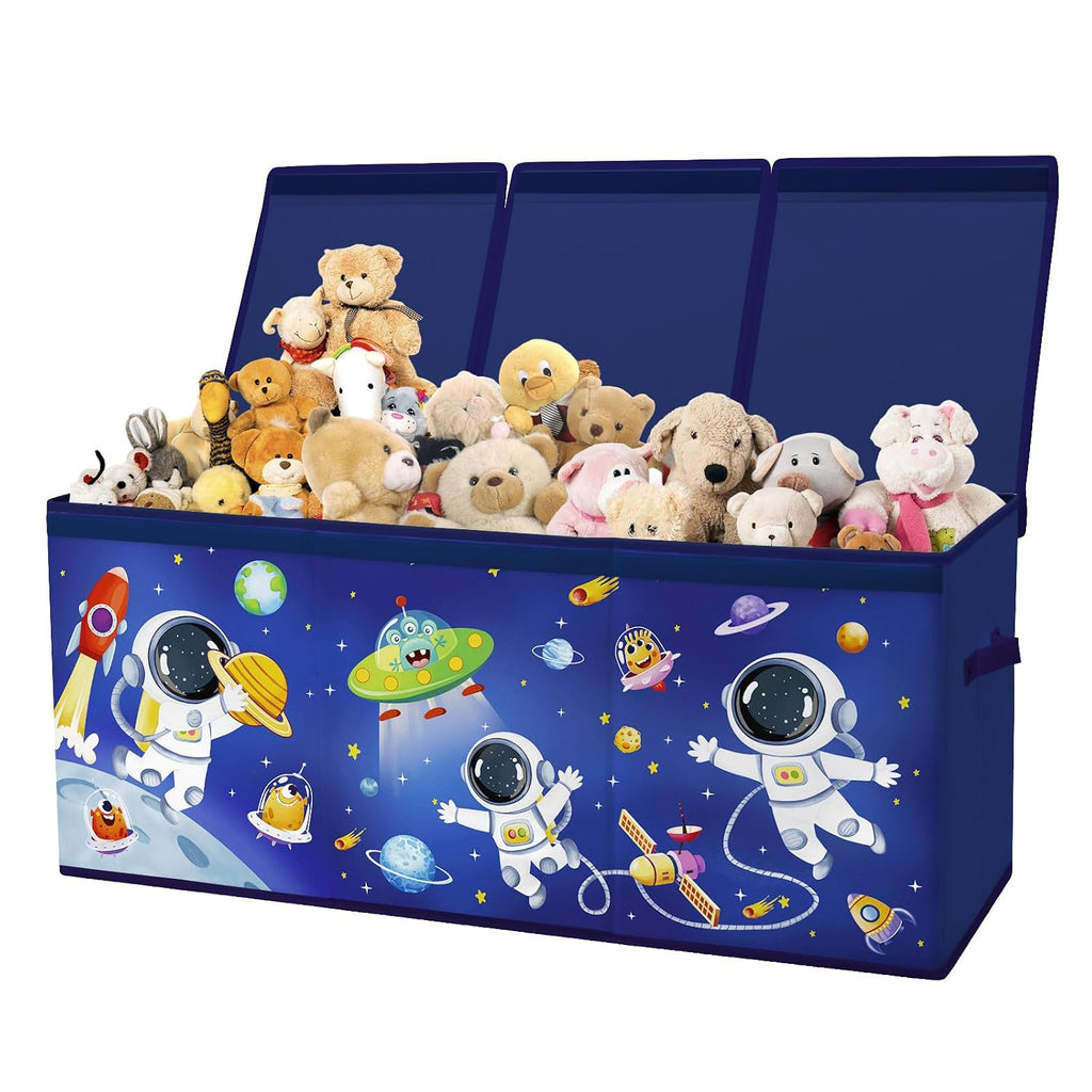 Collapsible Toy Storage Box with Lid