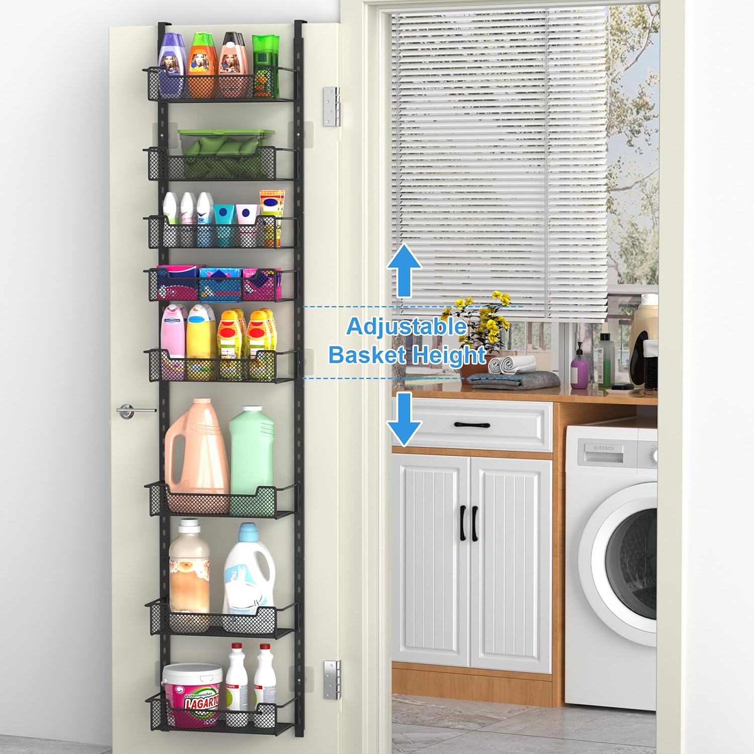 8-Tier Over Door Spice Storage Rack