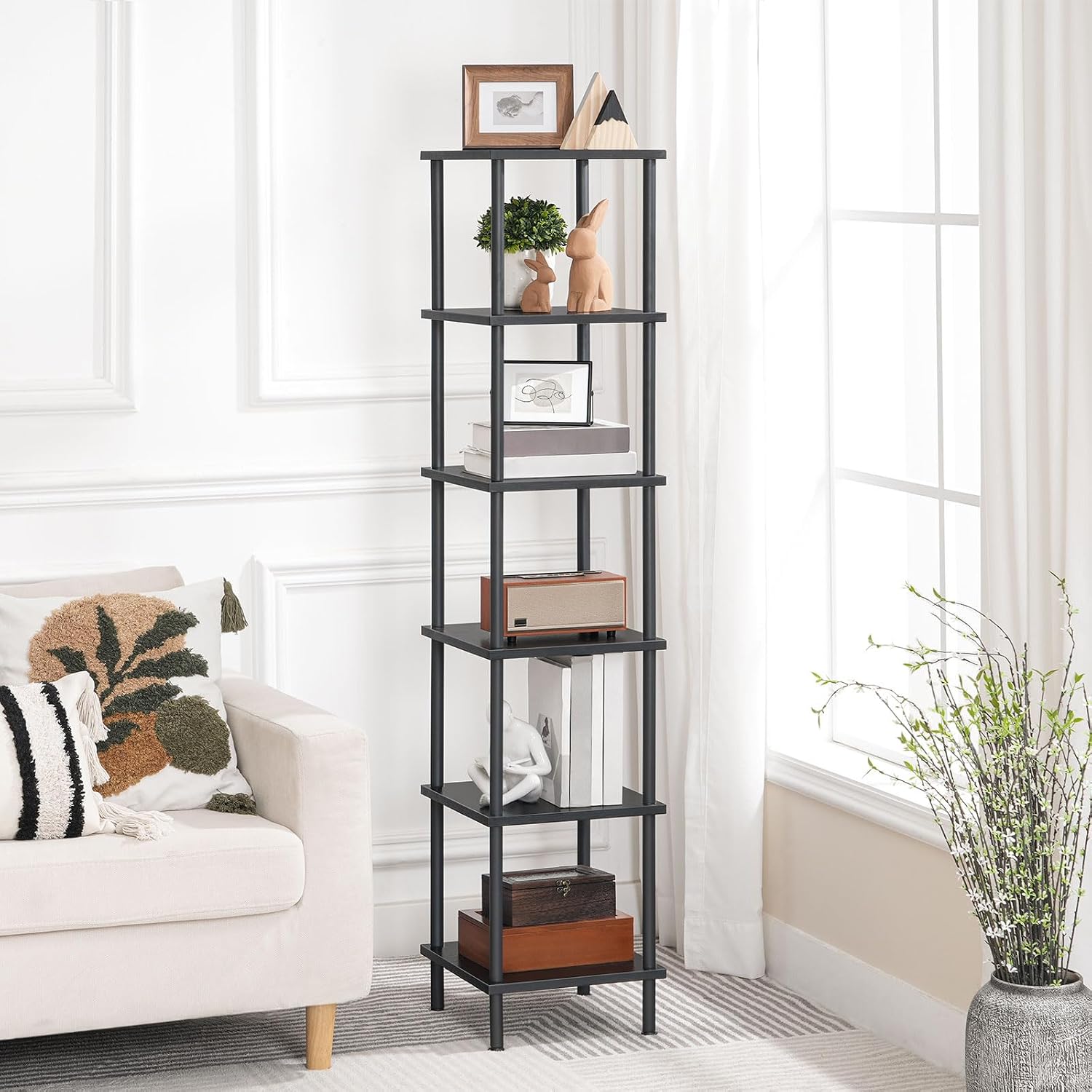 6-Tier Corner Display Storage Rack