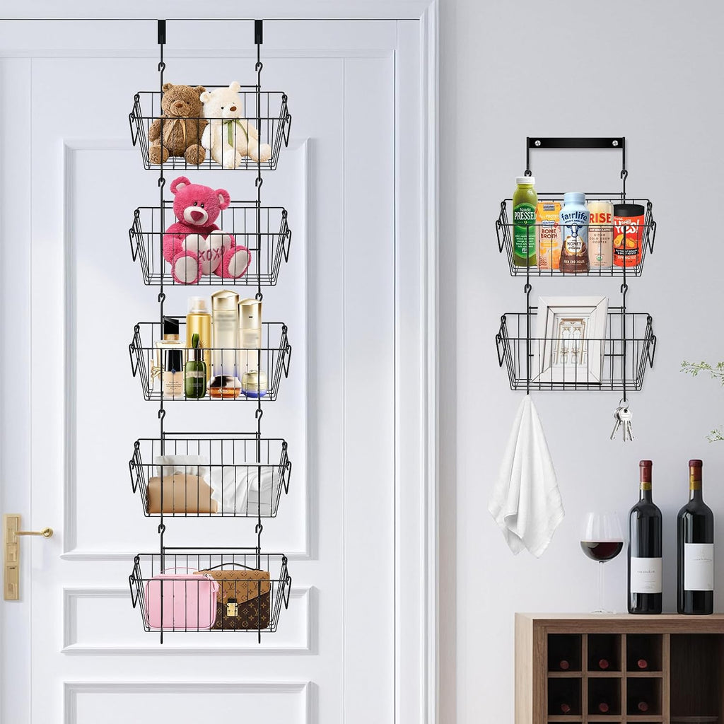 Over Door Storage Organizer With Baskets