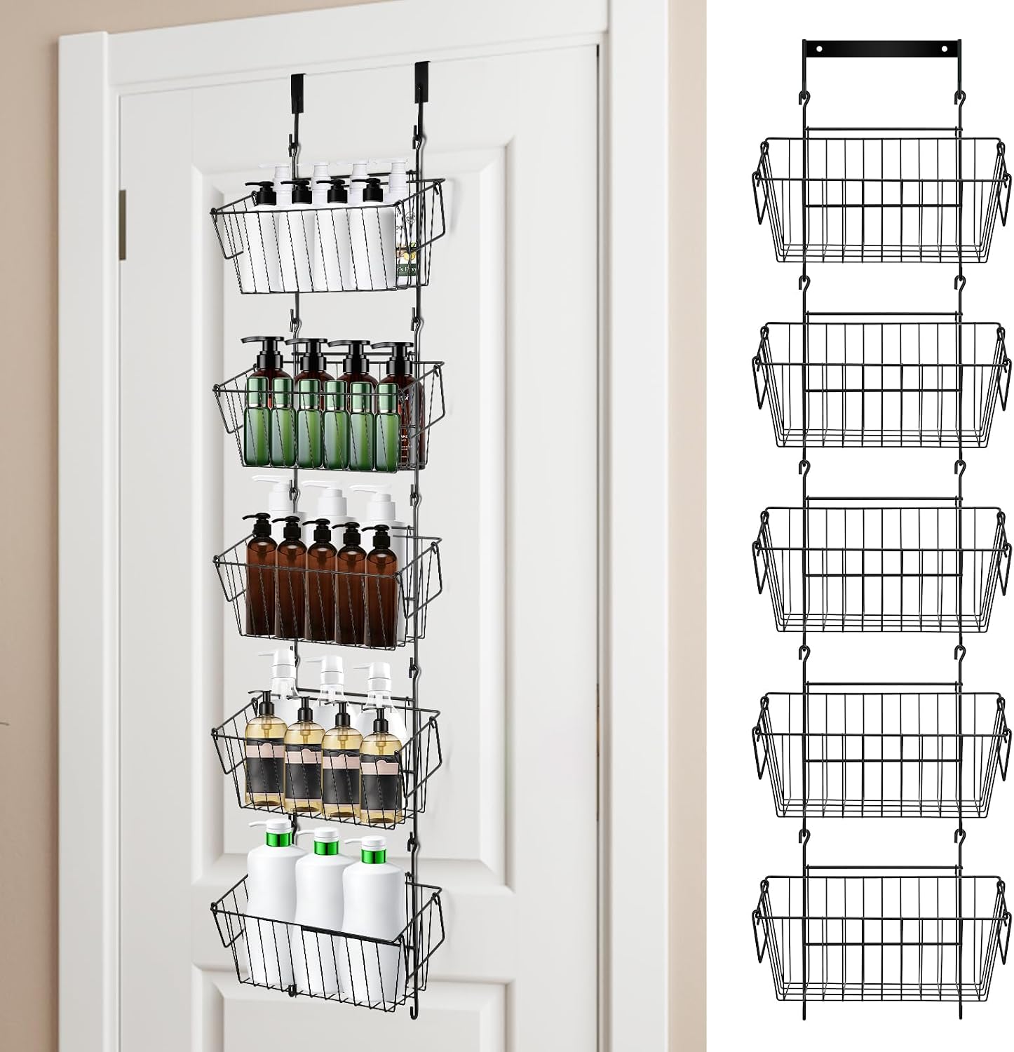 Over Door Storage Organizer With Baskets