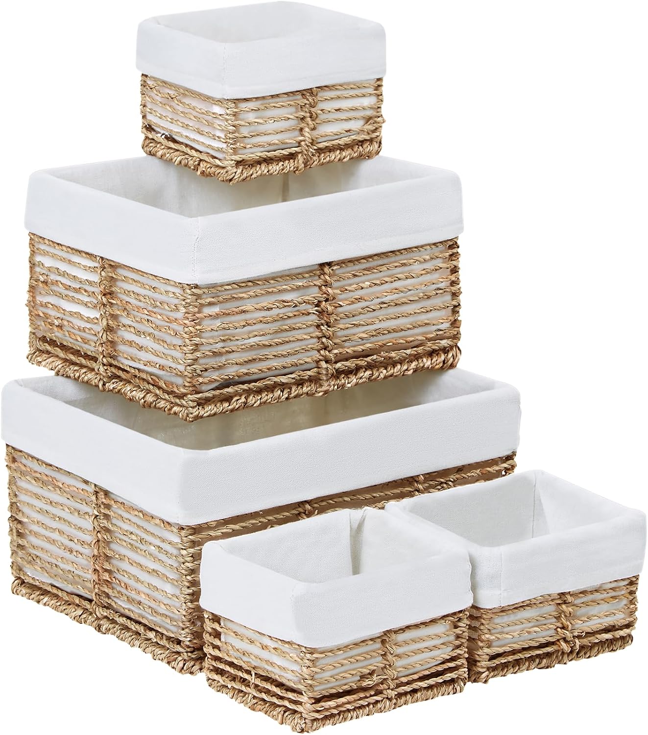 Seagrass Wicker Storage Baskets