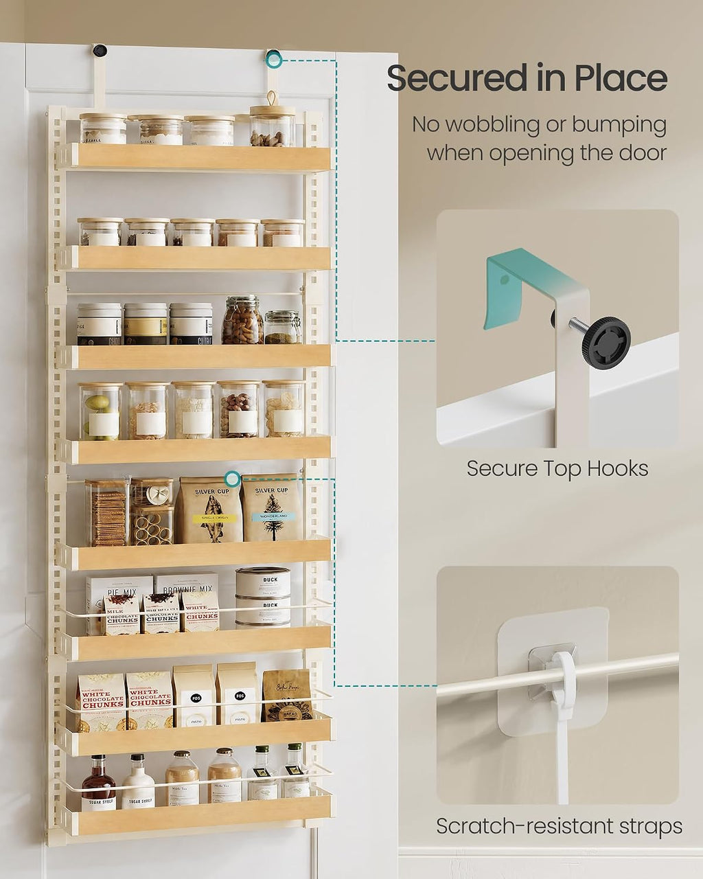 8-Tier Over Door Storage Spice Rack
