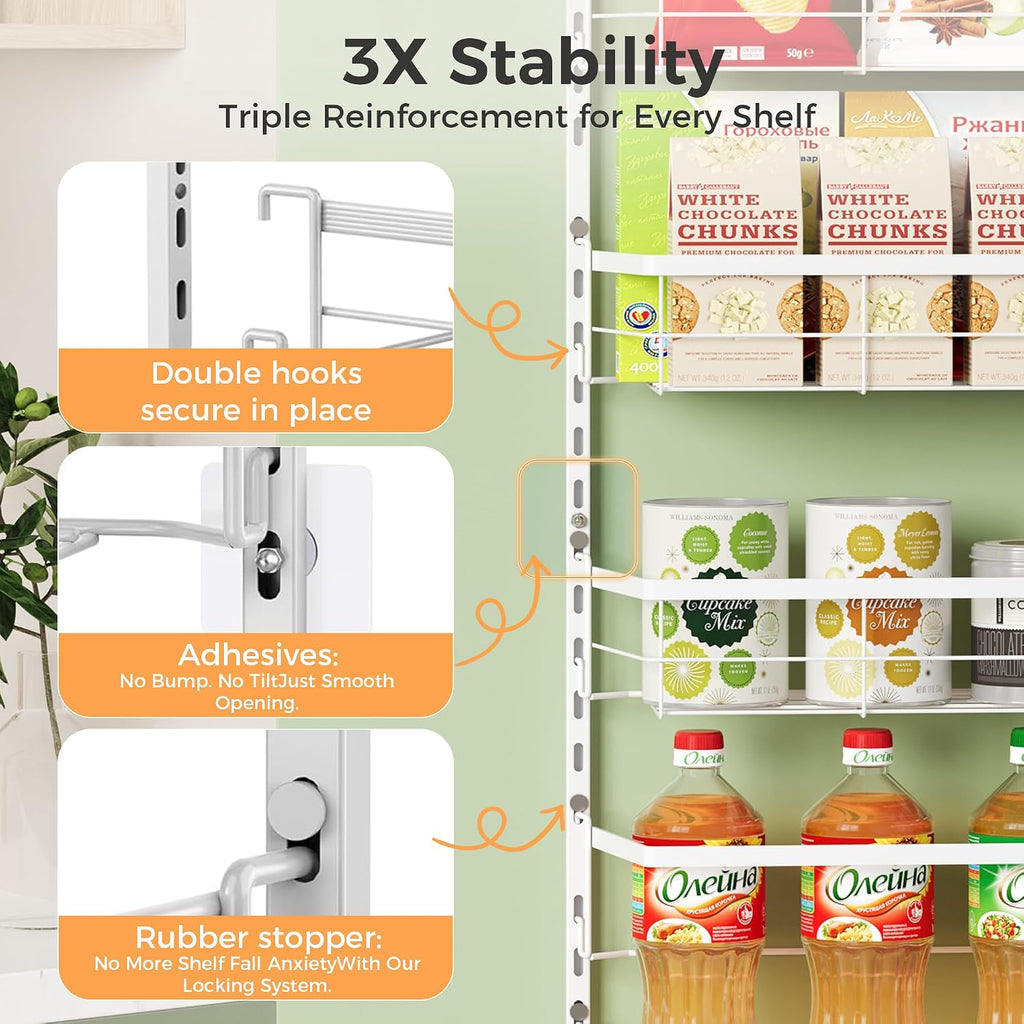 8-Tier Over Door Storage Spice Rack