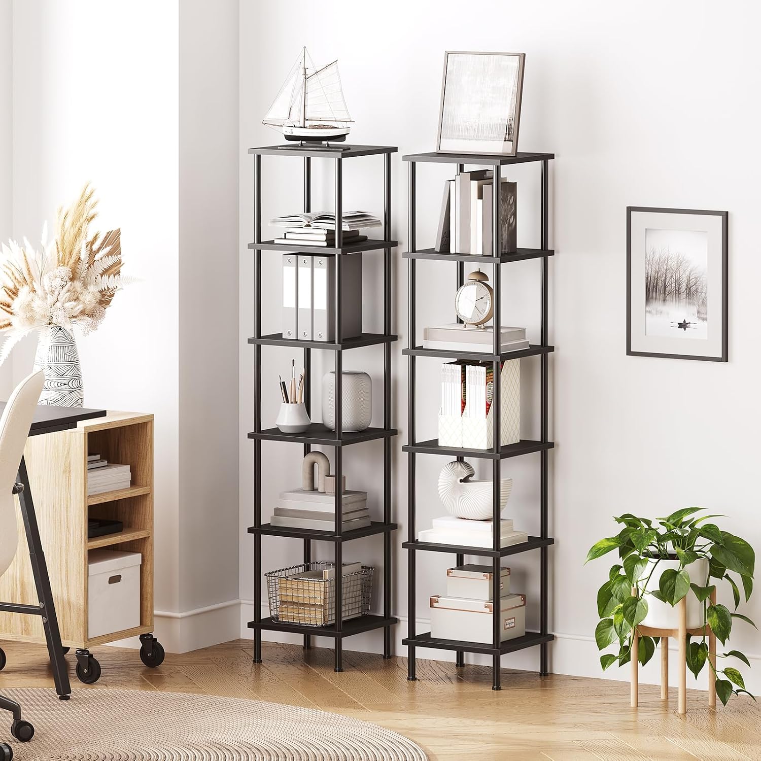 6-Tier Corner Display Storage Rack