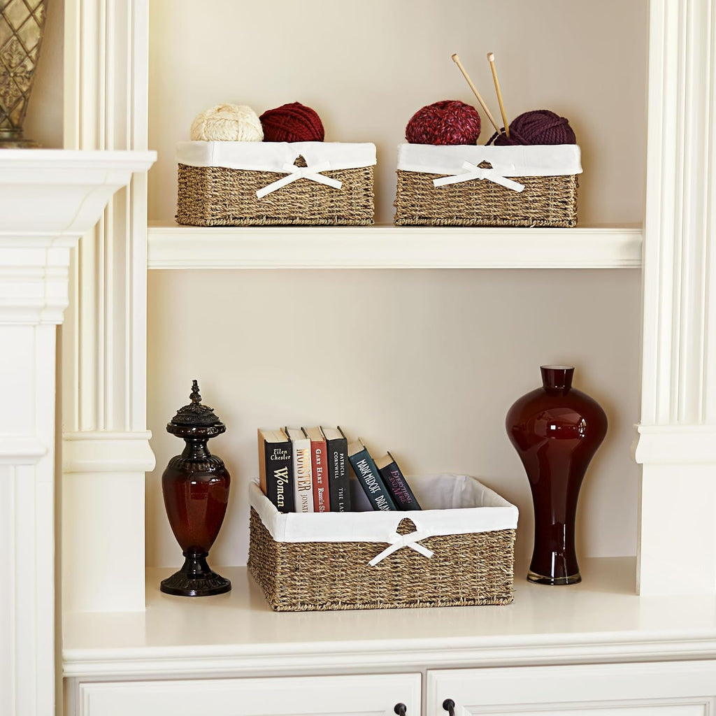 Seagrass Baskets With Removable Liners