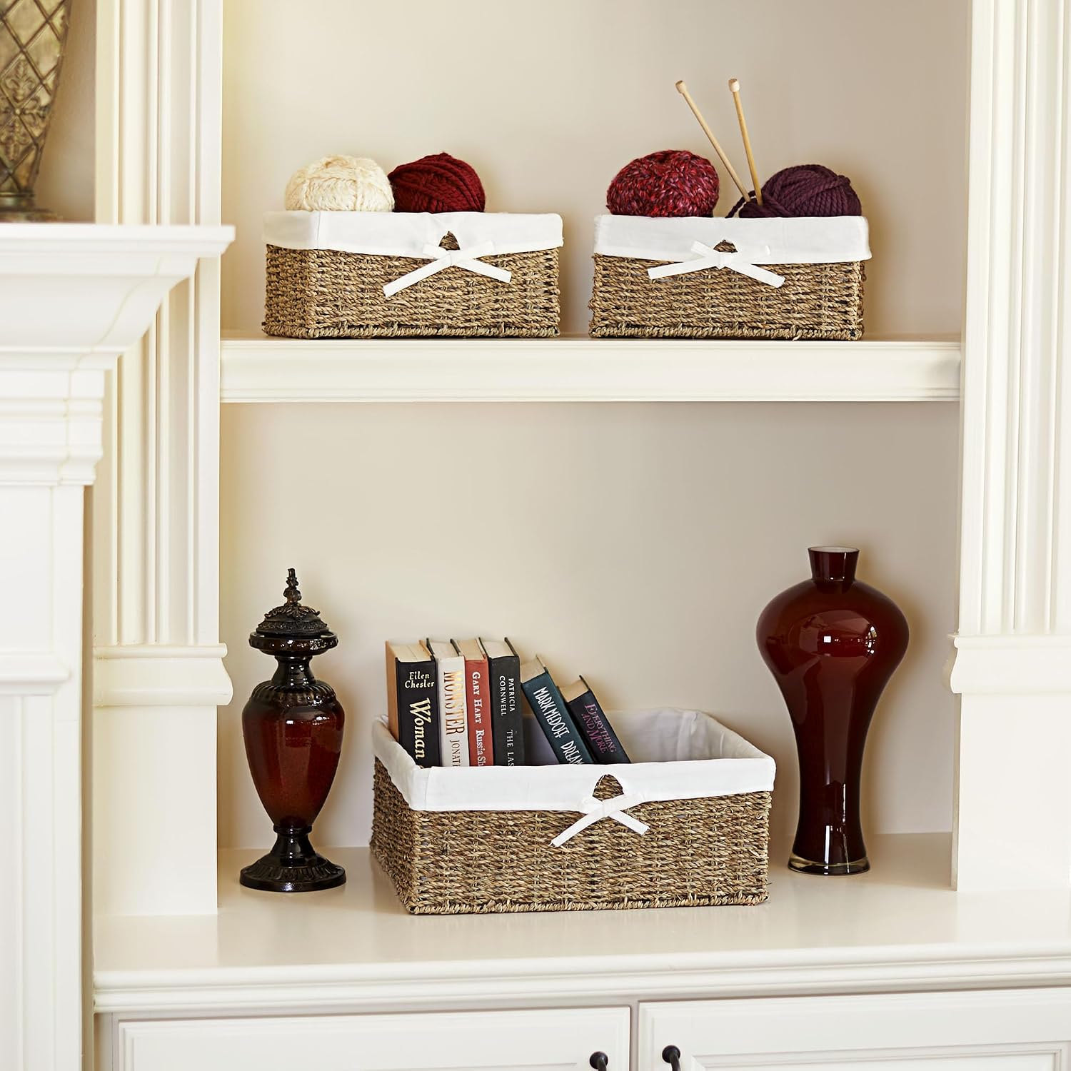 Seagrass Baskets With Removable Liners