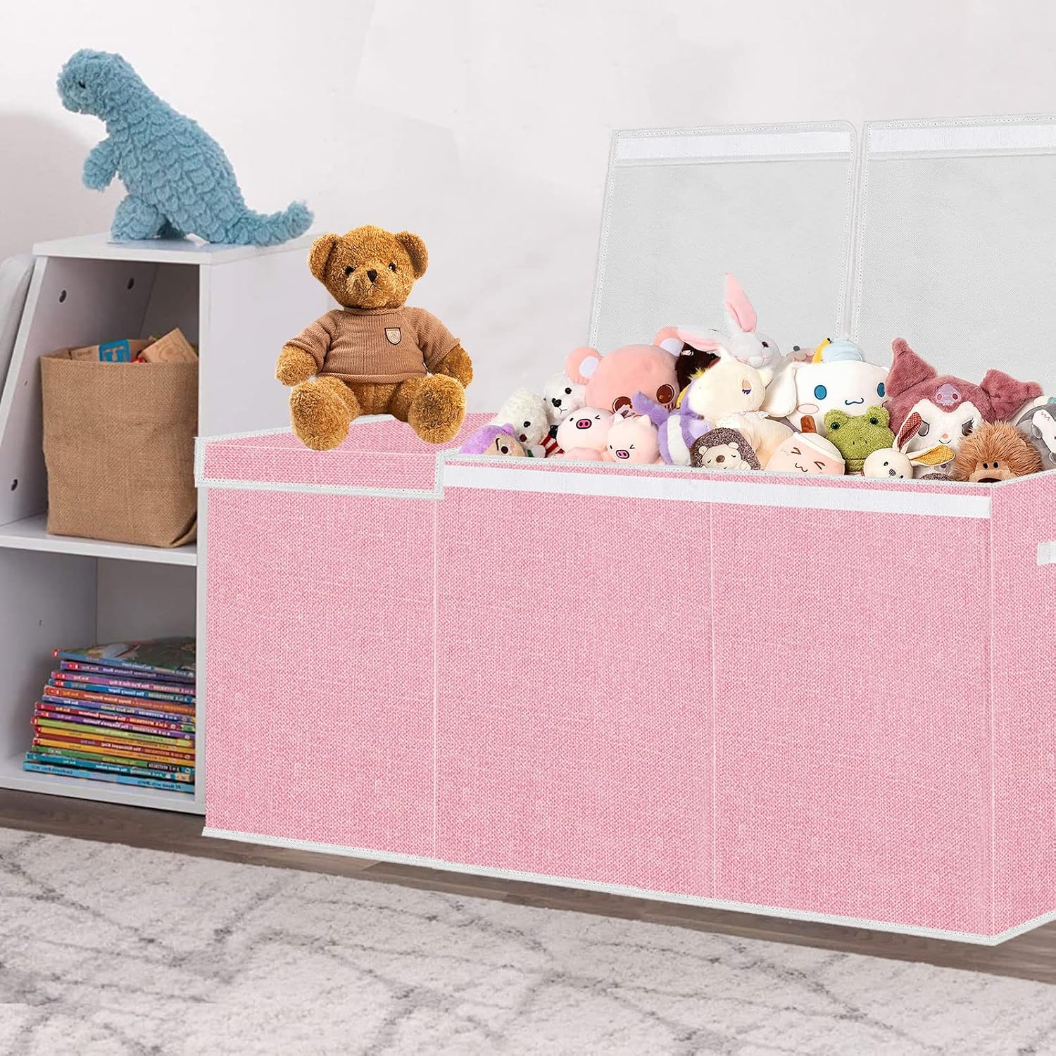 Foldable Toy Storage Chest with Lid