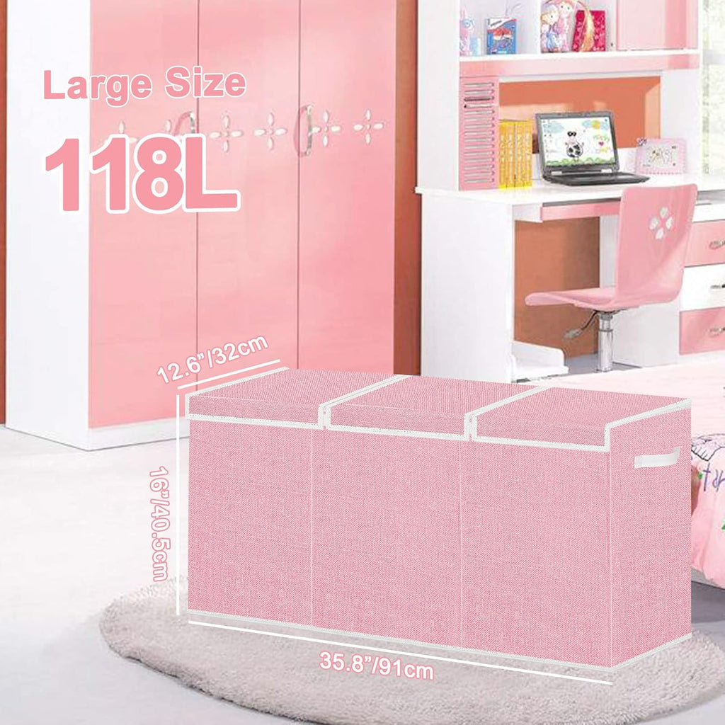 Foldable Toy Storage Chest with Lid