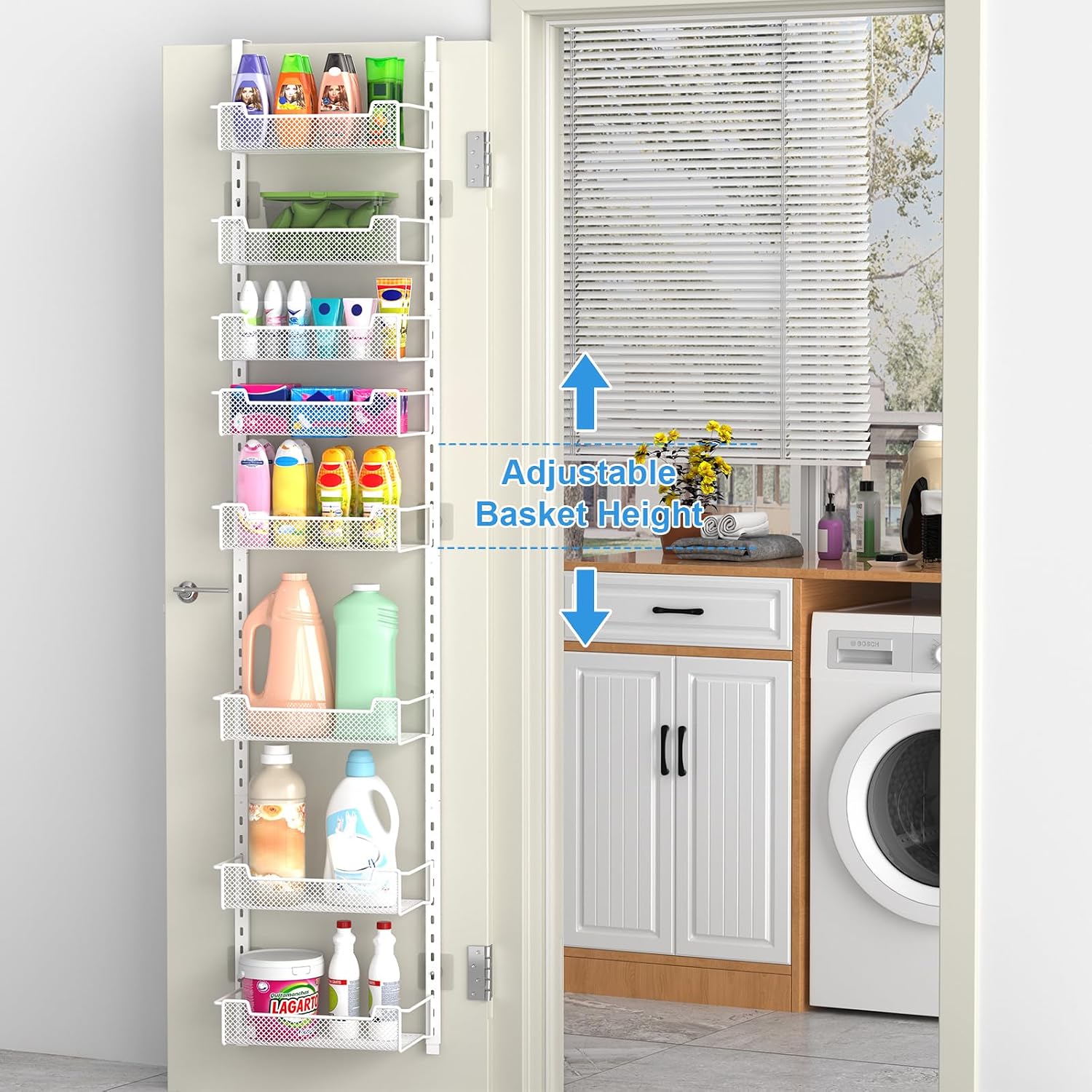 8-Tier Over Door Spice Storage Rack