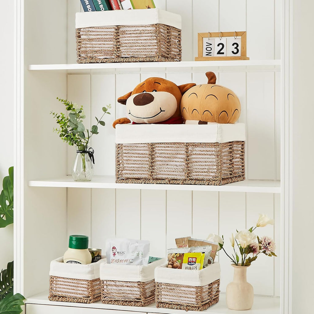Seagrass Wicker Storage Baskets