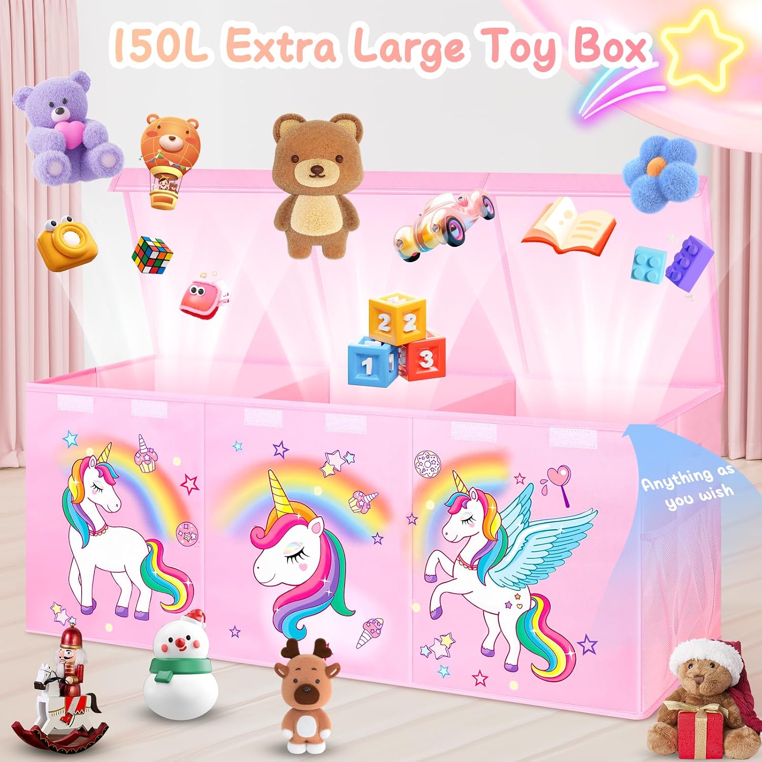 Collapsible Large Toy Storage Chest