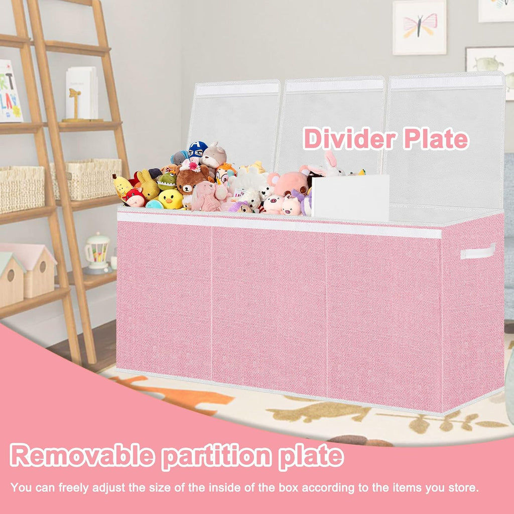 Foldable Toy Storage Chest with Lid