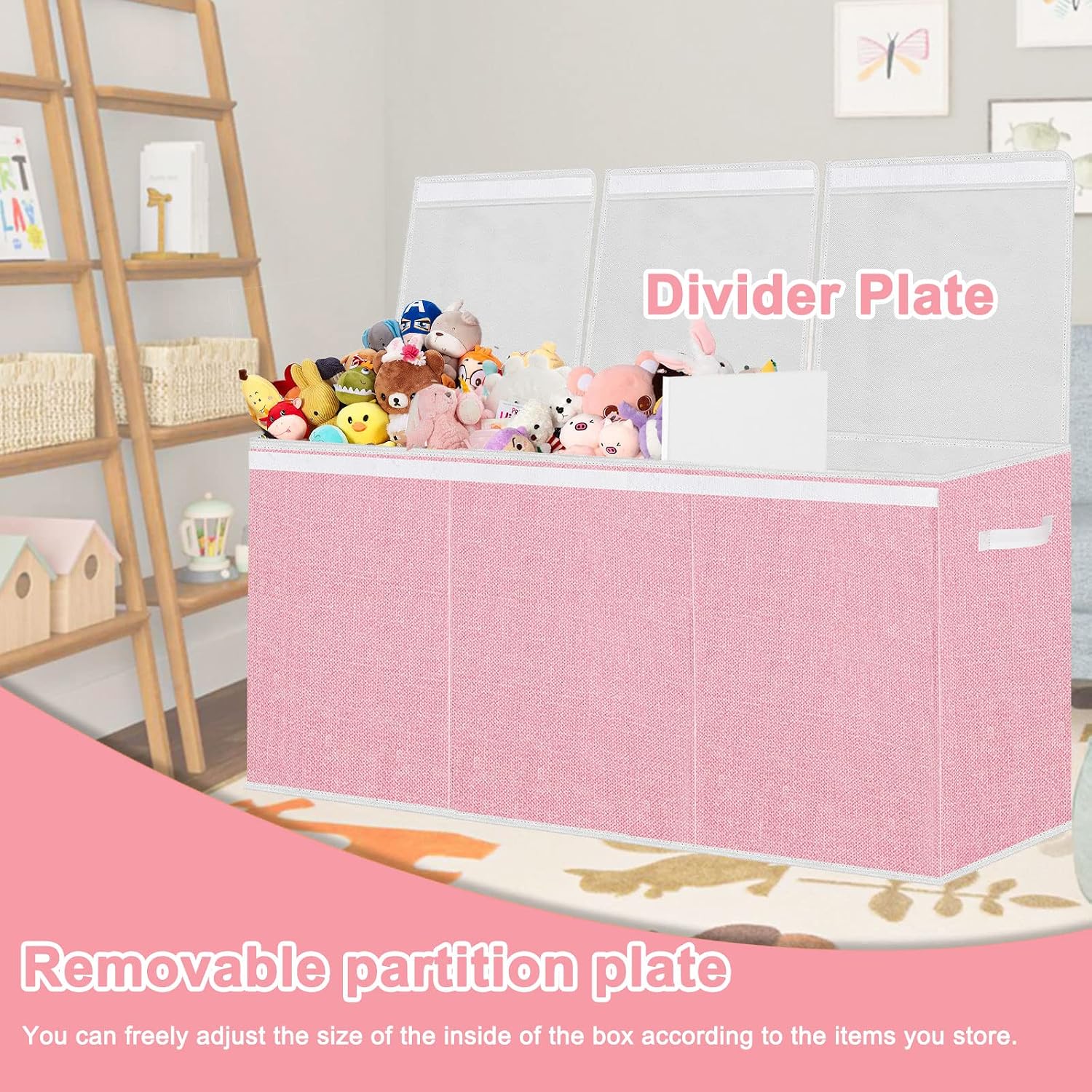 Foldable Toy Storage Chest with Lid