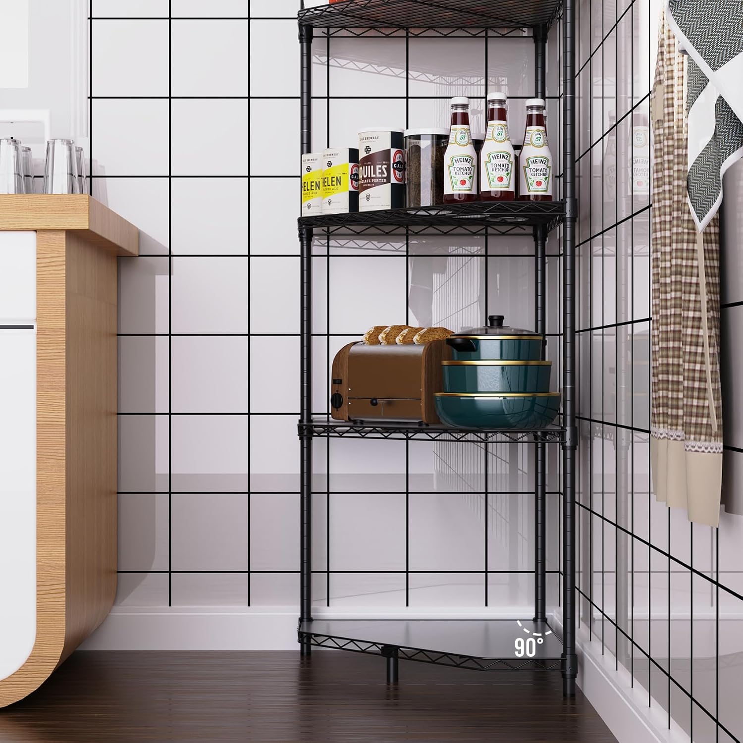 Heavy Duty Adjustable Wire Shelving Unit