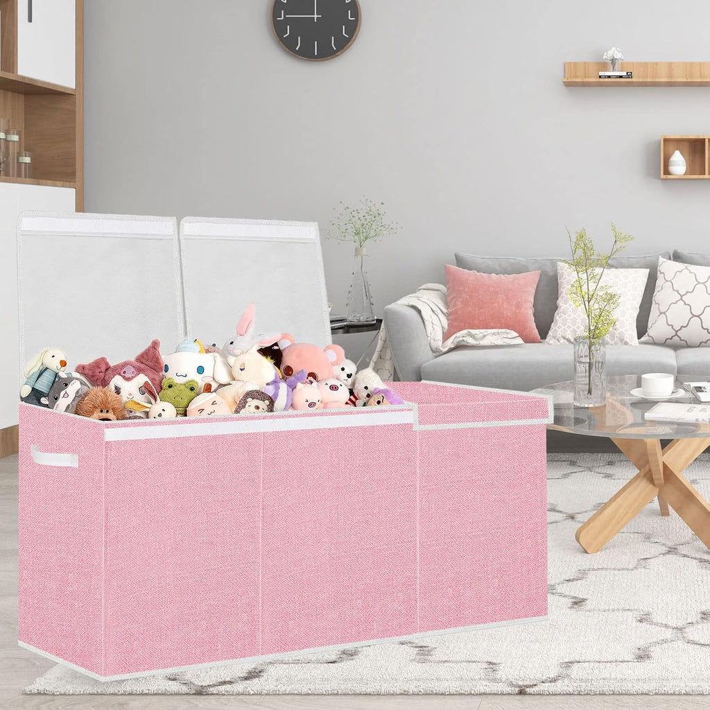 Foldable Toy Storage Chest with Lid