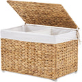 Rattan Storage Basket With Lid & Handle
