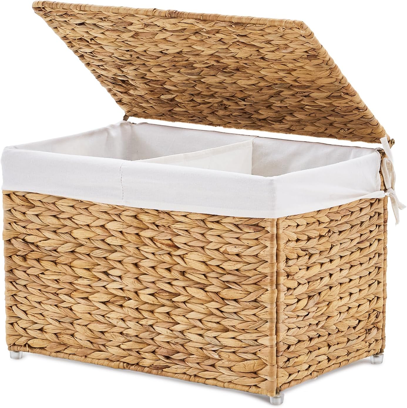 Rattan Storage Basket With Lid & Handle