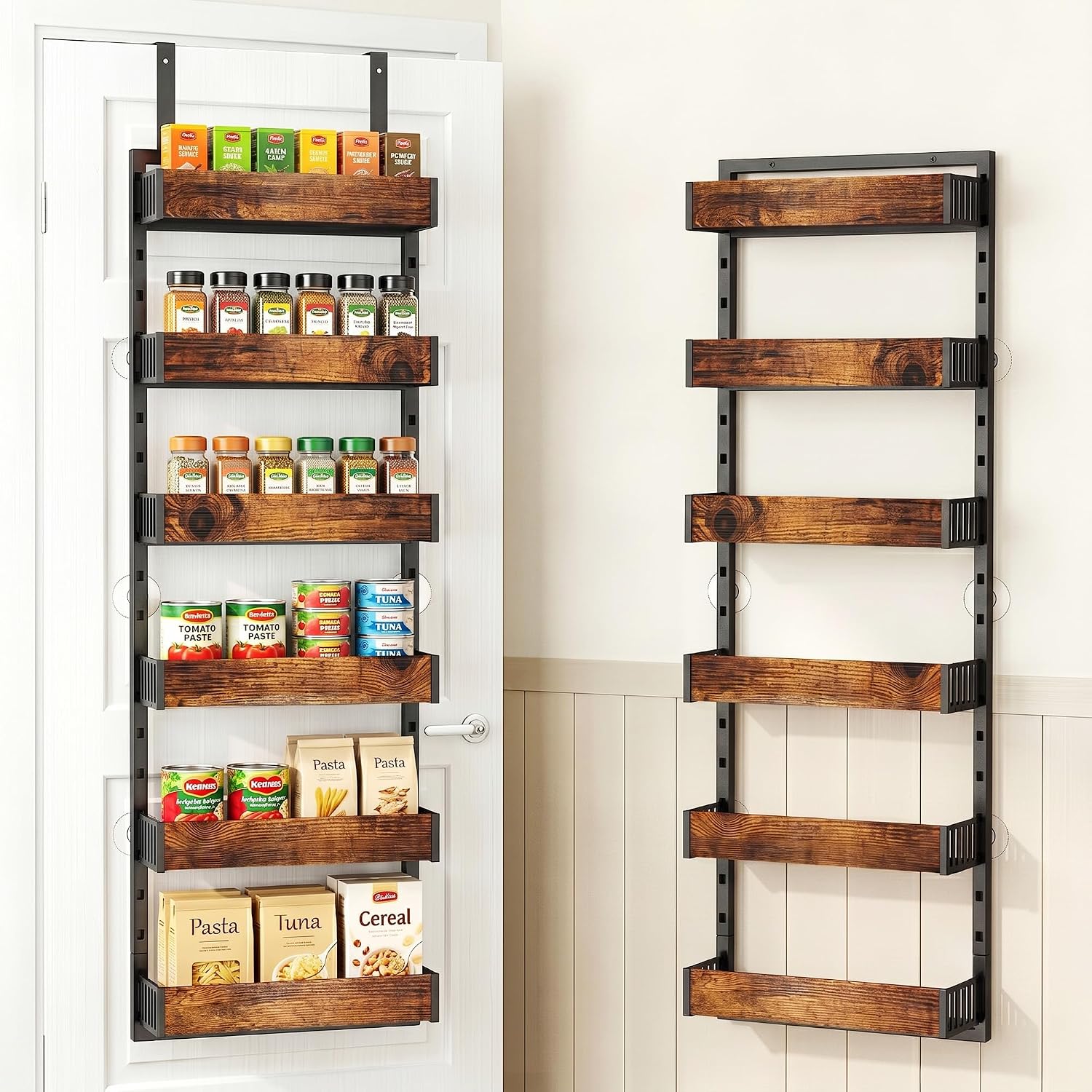 Over Door Adjustable Storage Spice Rack
